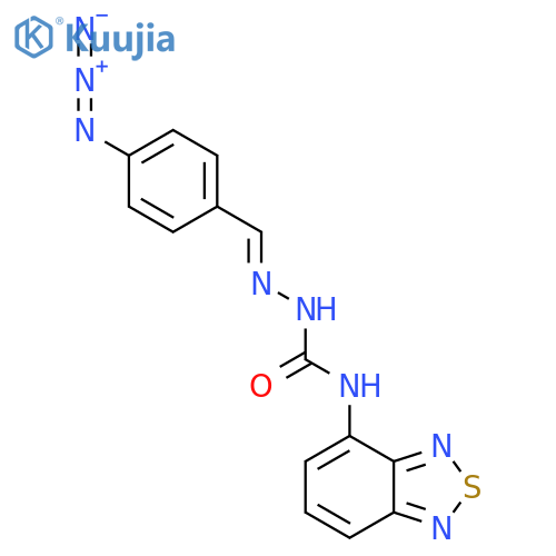 1-{(4-azidophenyl)methylideneamino}-3-(2,1,3-benzothiadiazol-4-yl)urea structure