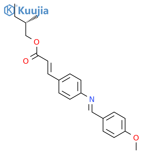 2-Propenoic acid,3-[4-[(E)-[(4-methoxyphenyl)methylene]amino]phenyl]-, (2S)-2-methylbutyl ester,(2E)- structure