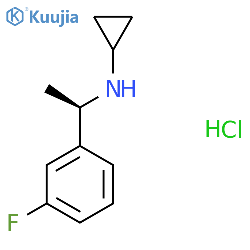 N-[(1R)-1-(3-Bromophenyl)ethyl]cyclopropanamine hydrochloride structure