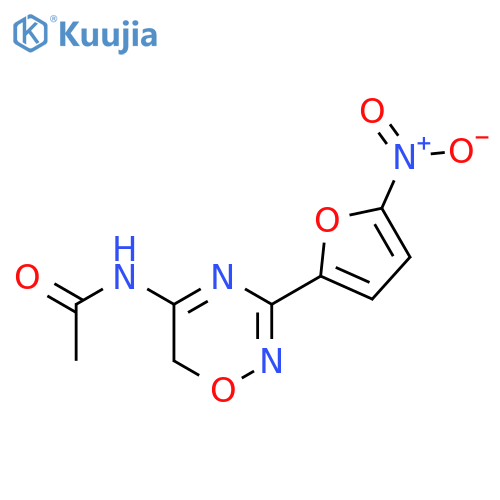 Acetamide,N-[3-(5-nitro-2-furanyl)-6H-1,2,4-oxadiazin-5-yl]- structure