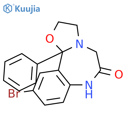 Oxazolo[3,2-d][1,4]benzodiazepin-6(5H)-one,10-bromo-2,3,7,11b-tetrahydro-11b-phenyl- structure