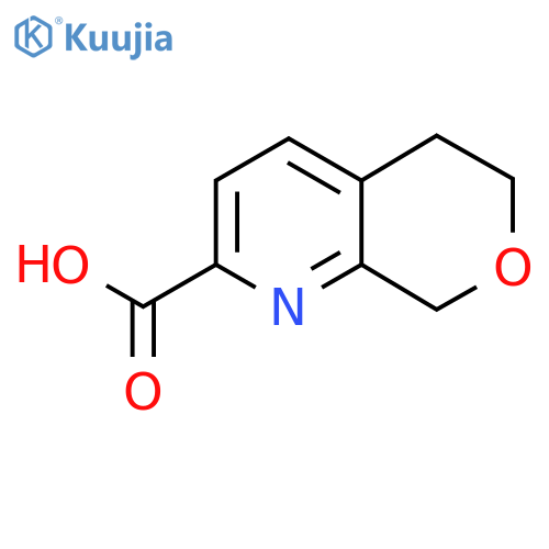5H,6H,8H-pyrano3,4-bpyridine-2-carboxylic acid structure