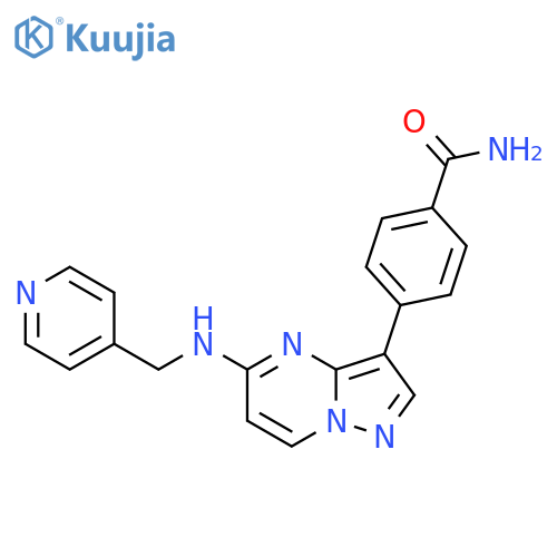 4-5-(4-Pyridylmethylamino)pyrazolo1,5-apyrimidin-3-ylbenzamide structure