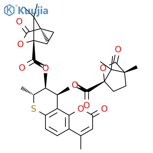 (+)-cis-Khellactone structure