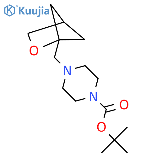 tert-butyl 4-({2-oxabicyclo2.1.1hexan-1-yl}methyl)piperazine-1-carboxylate structure