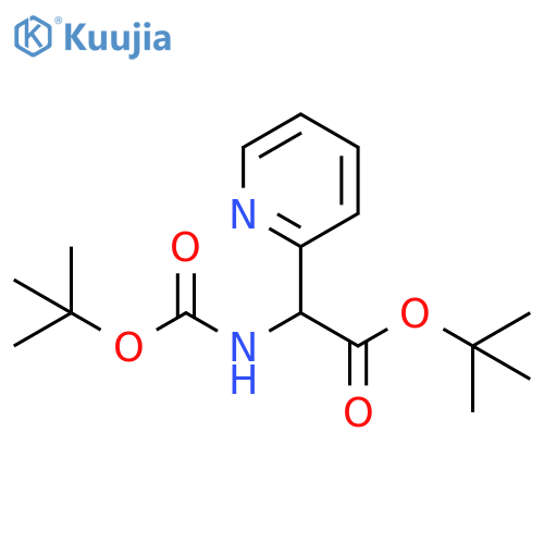 tert-Butoxycarbonylamino-pyridin-2-yl-acetic acid tert-butyl ester structure