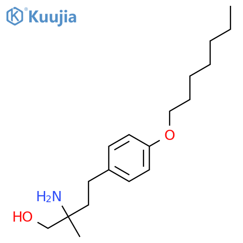 Benzenebutanol, b-amino-4-(heptyloxy)-b-methyl- structure