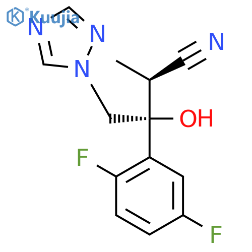 (aS,bR)-b-(2,5-Difluorophenyl)-b-hydroxy-a-methyl-1H-1,2,4-triazole-1-butanenitrile structure