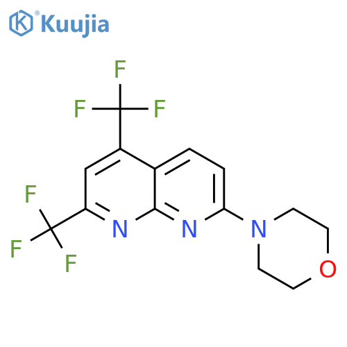 1,8-Naphthyridine,7-(4-morpholinyl)-2,4-bis(trifluoromethyl)- structure