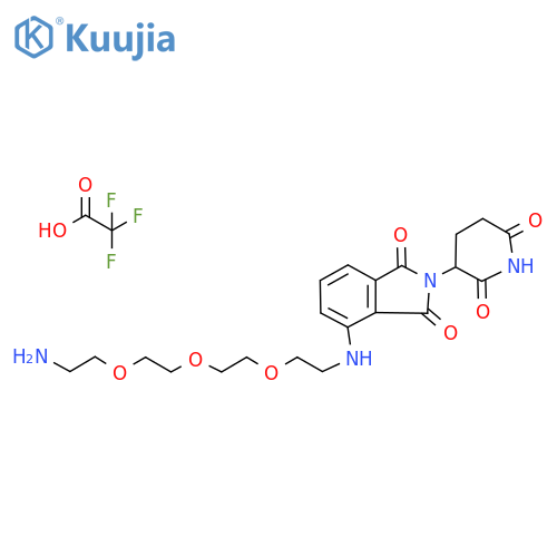 Pomalidomide-PEG3-C2-NH2 TFA structure