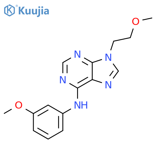 9-(2-Methoxyethyl)-N-(3-methoxyphenyl)-9H-purin-6-amine structure