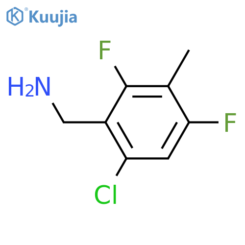6-Chloro-2,4-difluoro-3-methylbenzylamine structure