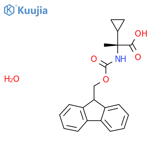 Fmoc-a-cyclopropyl-D-Ala-OH H2O structure