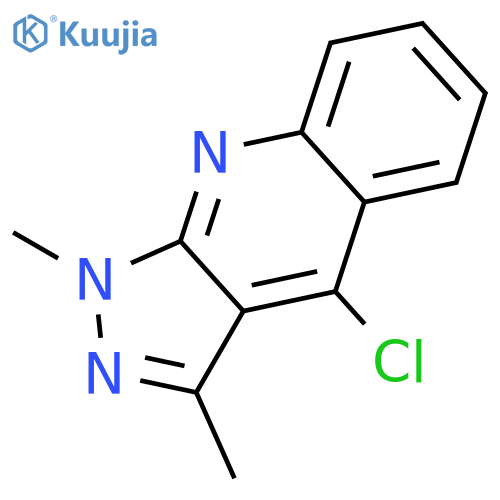 1H-Pyrazolo[3,4-b]quinoline, 4-chloro-1,3-dimethyl- structure