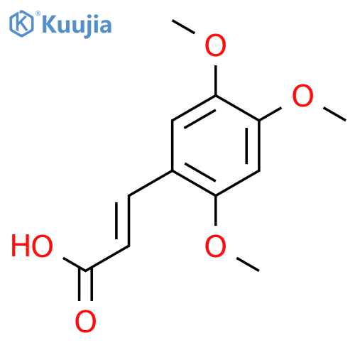 2,4,5-Trimethoxycinnamic acid structure