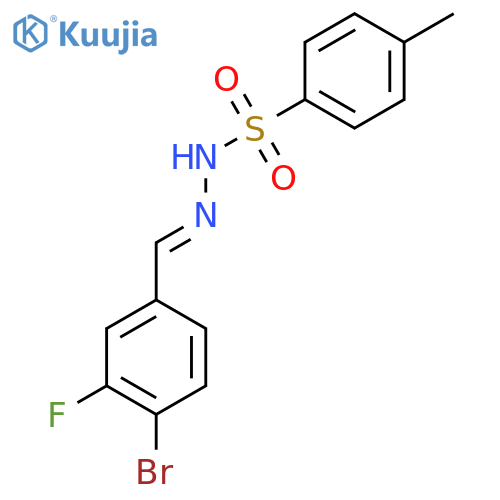 N'-(4-Bromo-3-fluorobenzylidene)-4-methylbenzenesulfonohydrazide structure