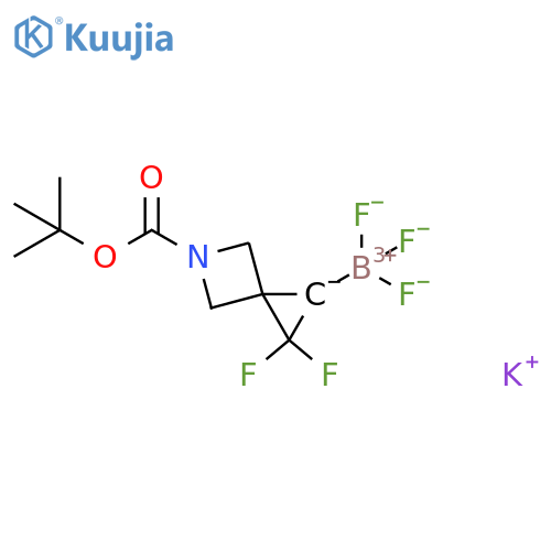 potassium {5-(tert-butoxy)carbonyl-2,2-difluoro-5-azaspiro2.3hexan-1-yl}trifluoroboranuide structure