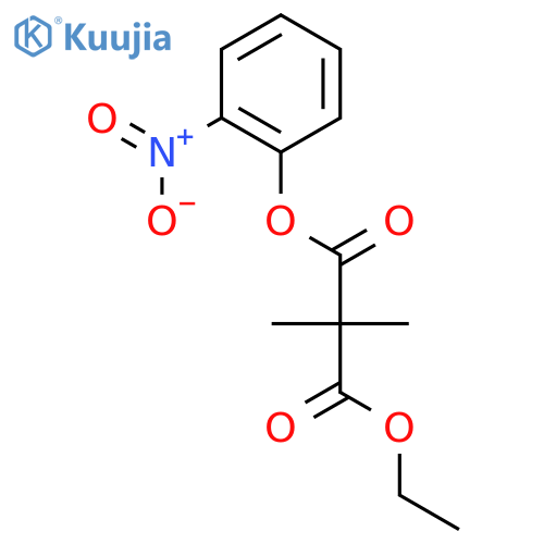 1-Ethyl 3-(2-nitrophenyl) 2,2-dimethylmalonate structure
