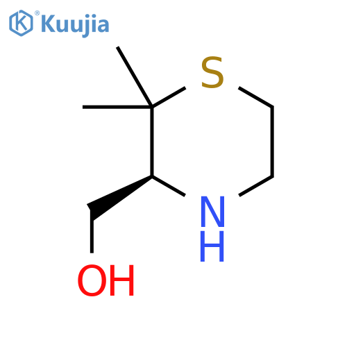 [(3S)-2,2-dimethylthiomorpholin-3-yl]methanol structure
