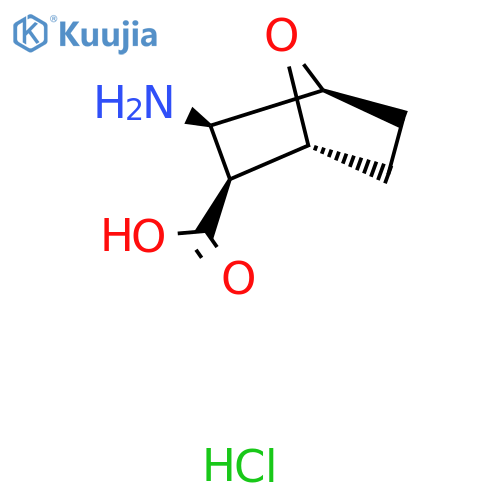rac-(1R,2S,3R,4S)-3-amino-7-oxabicyclo2.2.1heptane-2-carboxylic acid hydrochloride structure