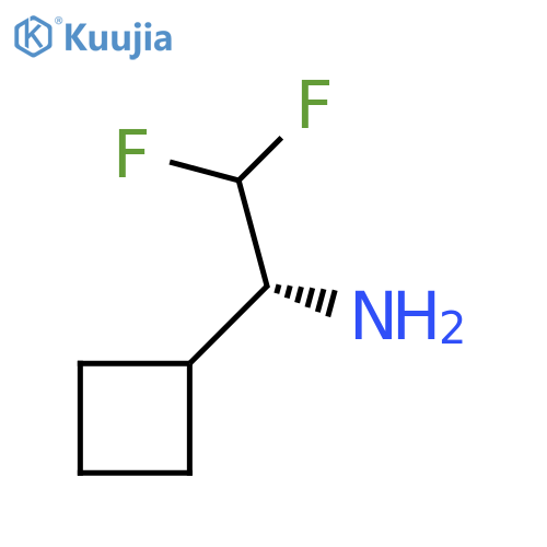 (1R)-1-cyclobutyl-2,2-difluoroethan-1-amine structure