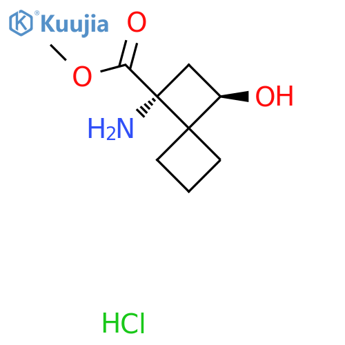 Methyl (1R,3R)-3-amino-1-hydroxyspiro[3.3]heptane-3-carboxylate;hydrochloride structure