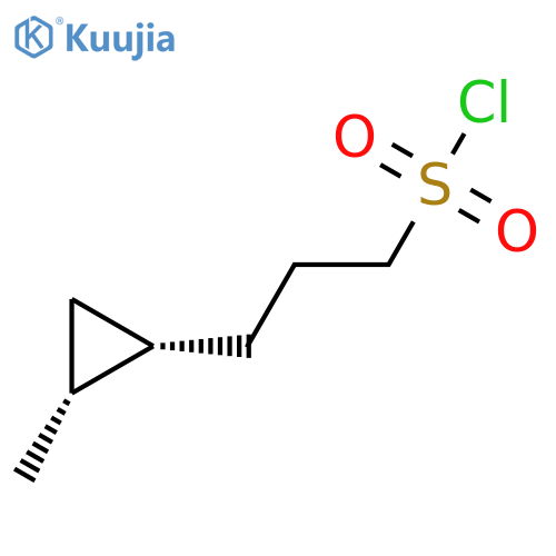 3-[(1S,2R)-2-Methylcyclopropyl]propane-1-sulfonyl chloride structure