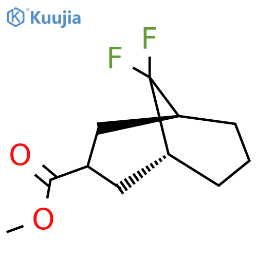 Methyl (1S,5R)-9,9-difluorobicyclo[3.3.1]nonane-3-carboxylate structure