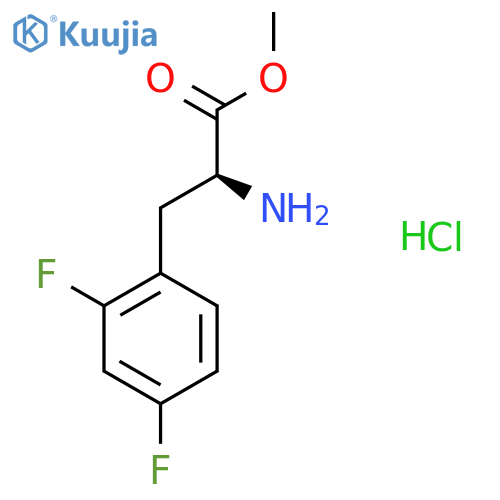 Methyl (2s)-2-amino-3-(2,4-difluorophenyl)propanoate hydrochloride structure