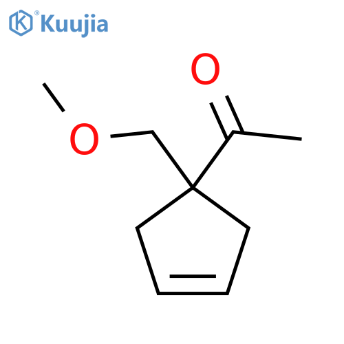 1-[1-(Methoxymethyl)cyclopent-3-en-1-yl]ethanone structure
