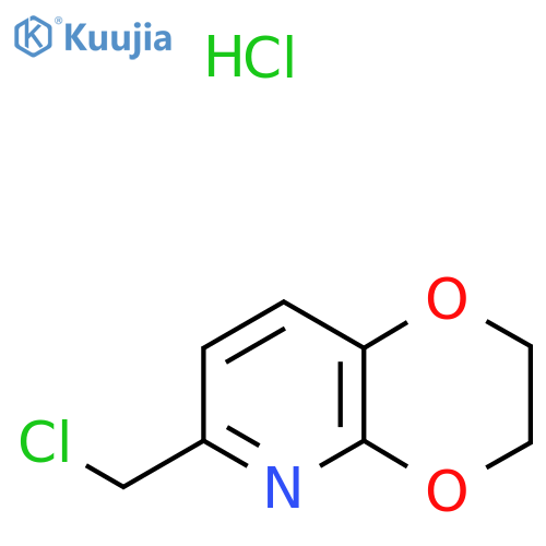 6-(chloromethyl)-2H,3H-1,4dioxino2,3-bpyridine hydrochloride structure