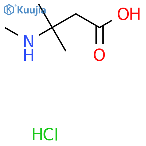 3-methyl-3-(methylamino)butanoic acid hydrochloride structure