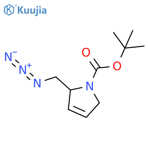 tert-butyl 2-(azidomethyl)-2,5-dihydro-1H-pyrrole-1-carboxylate structure