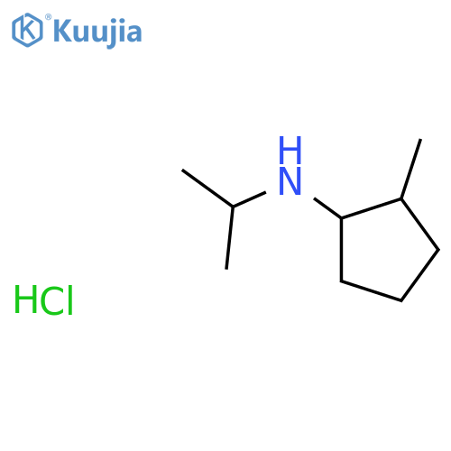 2-methyl-N-(propan-2-yl)cyclopentan-1-amine hydrochloride, Mixture of diastereomers structure
