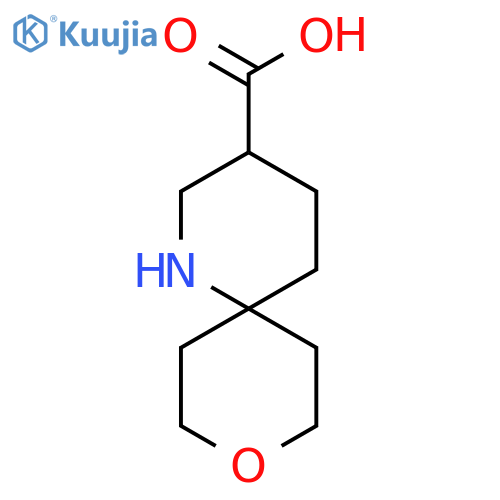 9-Oxa-1-azaspiro[5.5]undecane-3-carboxylic acid structure