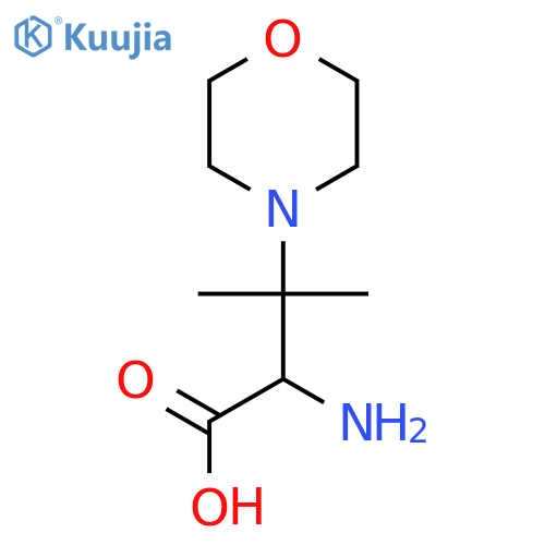 2-Amino-3-methyl-3-(morpholin-4-yl)butanoic acid structure