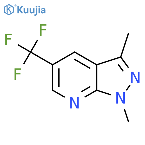 1,3-dimethyl-5-(trifluoromethyl)-1H-pyrazolo3,4-bpyridine structure