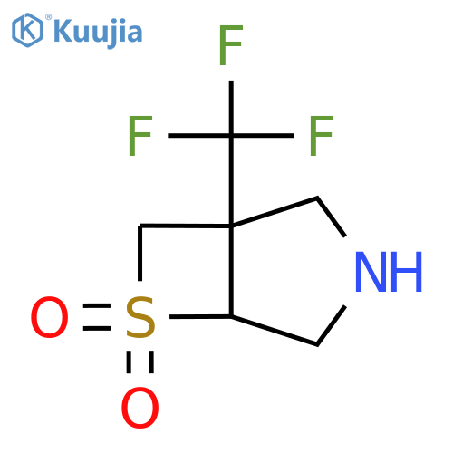 1-(trifluoromethyl)-6lambda6-thia-3-azabicyclo3.2.0heptane-6,6-dione structure