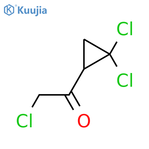 2-chloro-1-(2,2-dichlorocyclopropyl)ethan-1-one structure