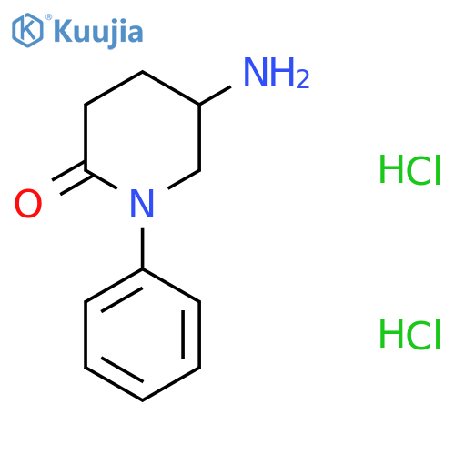 5-amino-1-phenylpiperidin-2-one dihydrochloride structure