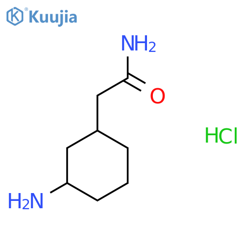 2-(3-aminocyclohexyl)acetamide hydrochloride structure