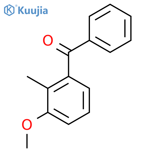(3-methoxy-2-methylphenyl)(phenyl)methanone structure