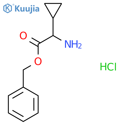 Benzyl 2-amino-2-cyclopropylacetate hydrochloride structure