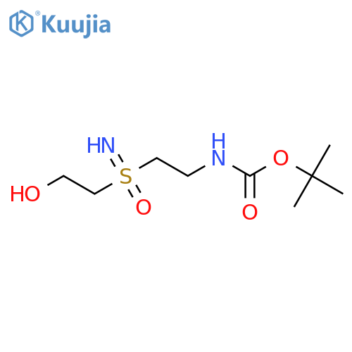 tert-butyl N-{2-(2-hydroxyethyl)(imino)oxo-lambda6-sulfanylethyl}carbamate structure