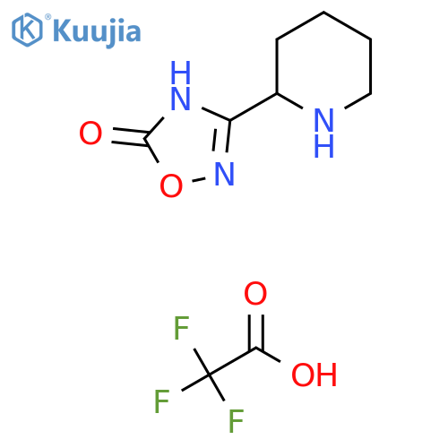3-(piperidin-2-yl)-1,2,4-oxadiazol-5-ol, trifluoroacetic acid structure
