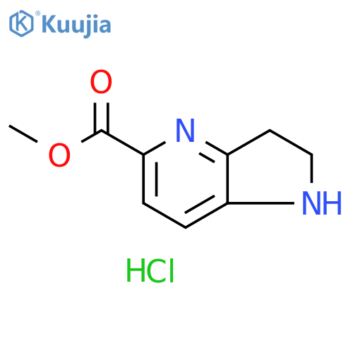 methyl 1H,2H,3H-pyrrolo3,2-bpyridine-5-carboxylate hydrochloride structure