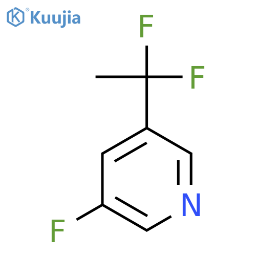 3-(1,1-Difluoroethyl)-5-fluoropyridine structure
