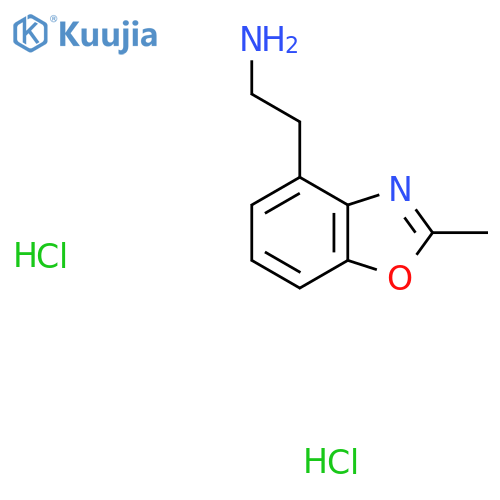 2-(2-methyl-1,3-benzoxazol-4-yl)ethan-1-amine dihydrochloride structure