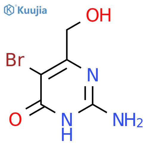 2-Amino-5-bromo-4-(hydroxymethyl)-1H-pyrimidin-6-one structure