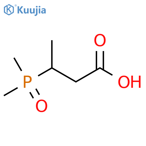3-Dimethylphosphorylbutanoic acid structure